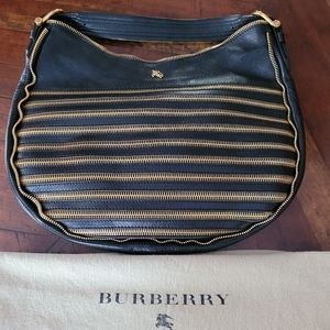 Burberry Large Malika Zipper Zip Hobo Bag